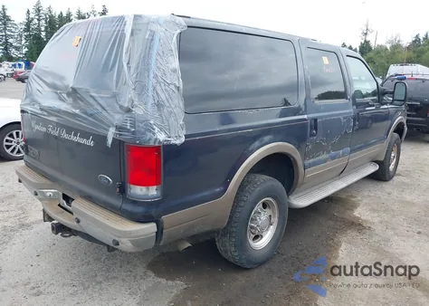 2000 Ford Excursion Limited from USA, damaged, VIN 1FMNU43S7YED28072